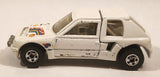 1989 Hot Wheels Peugeot 205 Rallye White #2 "Shell" Die Cast Toy Car Vehicle