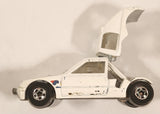 1989 Hot Wheels Peugeot 205 Rallye White #2 "Shell" Die Cast Toy Car Vehicle