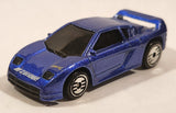 1993 Hot Wheels Zender Fact 4 Blue Die Cast Toy Car Vehicle