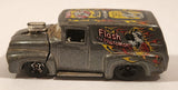 2003 Hot Wheels Work Crewsers '56 Ford Truck Metalflake Dark Grey Die Cast Toy Car Vehicle