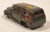 2003 Hot Wheels Work Crewsers '56 Ford Truck Metalflake Dark Grey Die Cast Toy Car Vehicle