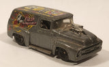 2003 Hot Wheels Work Crewsers '56 Ford Truck Metalflake Dark Grey Die Cast Toy Car Vehicle
