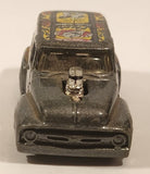 2003 Hot Wheels Work Crewsers '56 Ford Truck Metalflake Dark Grey Die Cast Toy Car Vehicle