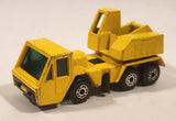 1976 Lesney Matchbox Superfast No. 49 Crane Truck Yellow Die Cast Toy Car Vehicle