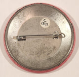 Rock On Pink 2 1/4" Round Button Pin