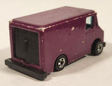 1990 Hot Wheels Color Racers II Letter Getter Maroon Mail Truck Die Cast Toy Delivery Vehicle (Copy)