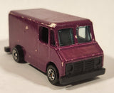 1990 Hot Wheels Color Racers II Letter Getter Maroon Mail Truck Die Cast Toy Delivery Vehicle (Copy)