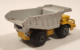 Majorette No. 274 Benne Carriere Quarry Super Dump Truck 1/100 Scale Yellow Grey Die Cast Toy Car Vehicle
