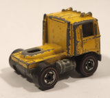 1974 Hot Wheels Redline Road Mountain Mining Road King Truck Yellow Die Cast Toy Car Vehicle