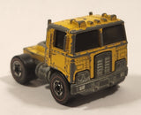 1974 Hot Wheels Redline Road Mountain Mining Road King Truck Yellow Die Cast Toy Car Vehicle
