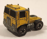 1974 Hot Wheels Redline Road Mountain Mining Road King Truck Yellow Die Cast Toy Car Vehicle