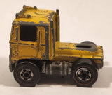 1974 Hot Wheels Redline Road Mountain Mining Road King Truck Yellow Die Cast Toy Car Vehicle