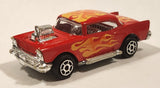 Majorette Movers No. 223 Chevy 57 Red with Flames Die Cast Toy Car Vehicle