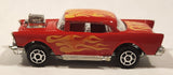 Majorette Movers No. 223 Chevy 57 Red with Flames Die Cast Toy Car Vehicle