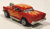 Majorette Movers No. 223 Chevy 57 Red with Flames Die Cast Toy Car Vehicle