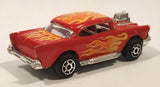 Majorette Movers No. 223 Chevy 57 Red with Flames Die Cast Toy Car Vehicle