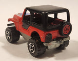 Majorette No. 290 & No. 244 Jeep CJ 4x4 Red 1/54 Scale Die Cast Toy Car Vehicle