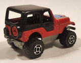 Majorette No. 290 & No. 244 Jeep CJ 4x4 Red 1/54 Scale Die Cast Toy Car Vehicle