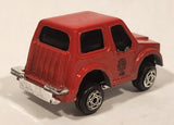Vintage Buddy L "Metal Made" Mini Fire Dept. Red Die Cast Toy Car Vehicle