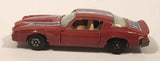 Yatming No. 1077 Chevy Camaro Z28 Red Die Cast Toy Car Vehicle with Opening Doors