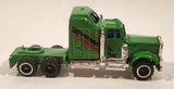 Containertruck Semi Tractor Truck Green Die Cast Toy Car Vehicle