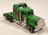 Containertruck Semi Tractor Truck Green Die Cast Toy Car Vehicle