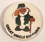 Rainbow Designs London Great Uncle Bulgaria The Wombles 2 1/4" Round Button Pin