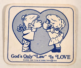 Wildwind Prod. God's Only Law is Love 1 5/8" x 1 7/8" Thin Plastic Pin