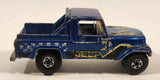 1987 Hot Wheels Jeep Scrambler Blue Die Cast Toy Car Vehicle