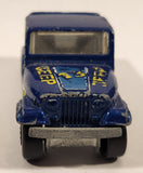 1987 Hot Wheels Jeep Scrambler Blue Die Cast Toy Car Vehicle