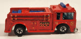 1982 Hot Wheels Fire Eater Red Fire Truck Die Cast Toy Car Vehicle - BW - Blue Lights