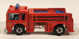 1982 Hot Wheels Fire Eater Red Fire Truck Die Cast Toy Car Vehicle - BW - Blue Lights