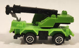 Yatming Style Crane Truck Green Die Cast Toy Car Vehicle