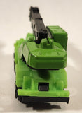 Yatming Style Crane Truck Green Die Cast Toy Car Vehicle