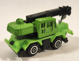 Yatming Style Crane Truck Green Die Cast Toy Car Vehicle