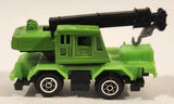 Yatming Style Crane Truck Green Die Cast Toy Car Vehicle