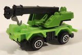 Yatming Style Crane Truck Green Die Cast Toy Car Vehicle