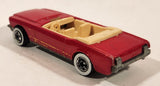 1991 Hot Wheels 1965 Ford Mustang Convertible Dark Red WW Die Cast Toy Car Vehicle - Opening Hood