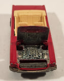 1991 Hot Wheels 1965 Ford Mustang Convertible Dark Red WW Die Cast Toy Car Vehicle - Opening Hood