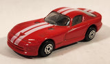 Maisto Dodge Viper Red with White Stripes Die Cast Toy Car Vehicle
