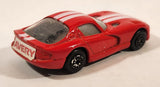 Maisto Dodge Viper Red with White Stripes Die Cast Toy Car Vehicle