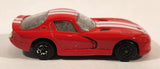 Maisto Dodge Viper Red with White Stripes Die Cast Toy Car Vehicle
