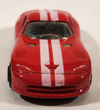Maisto Dodge Viper Red with White Stripes Die Cast Toy Car Vehicle