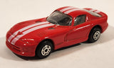 Maisto Dodge Viper Red with White Stripes Die Cast Toy Car Vehicle
