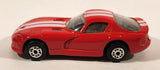 Maisto Dodge Viper Red with White Stripes Die Cast Toy Car Vehicle