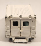 1989 Hot Wheels Workhorses American Ambulance White Die Cast Toy Car Emergency Paramedics Rescue Vehicle with Opening Rear Doors