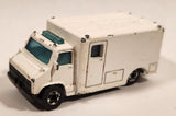 1989 Hot Wheels Workhorses American Ambulance White Die Cast Toy Car Emergency Paramedics Rescue Vehicle with Opening Rear Doors