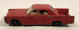 Vintage 1970s Lesney Matchbox Series No. 31 Lincoln Continental Painted Red Die Cast Toy Car Vehicle