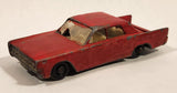 Vintage 1970s Lesney Matchbox Series No. 31 Lincoln Continental Painted Red Die Cast Toy Car Vehicle