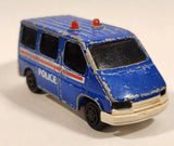 Majorette Sonic Flashers No. 243 Ford Transit Van Police Blue 1/60 Scale Die Cast Toy Car Vehicle